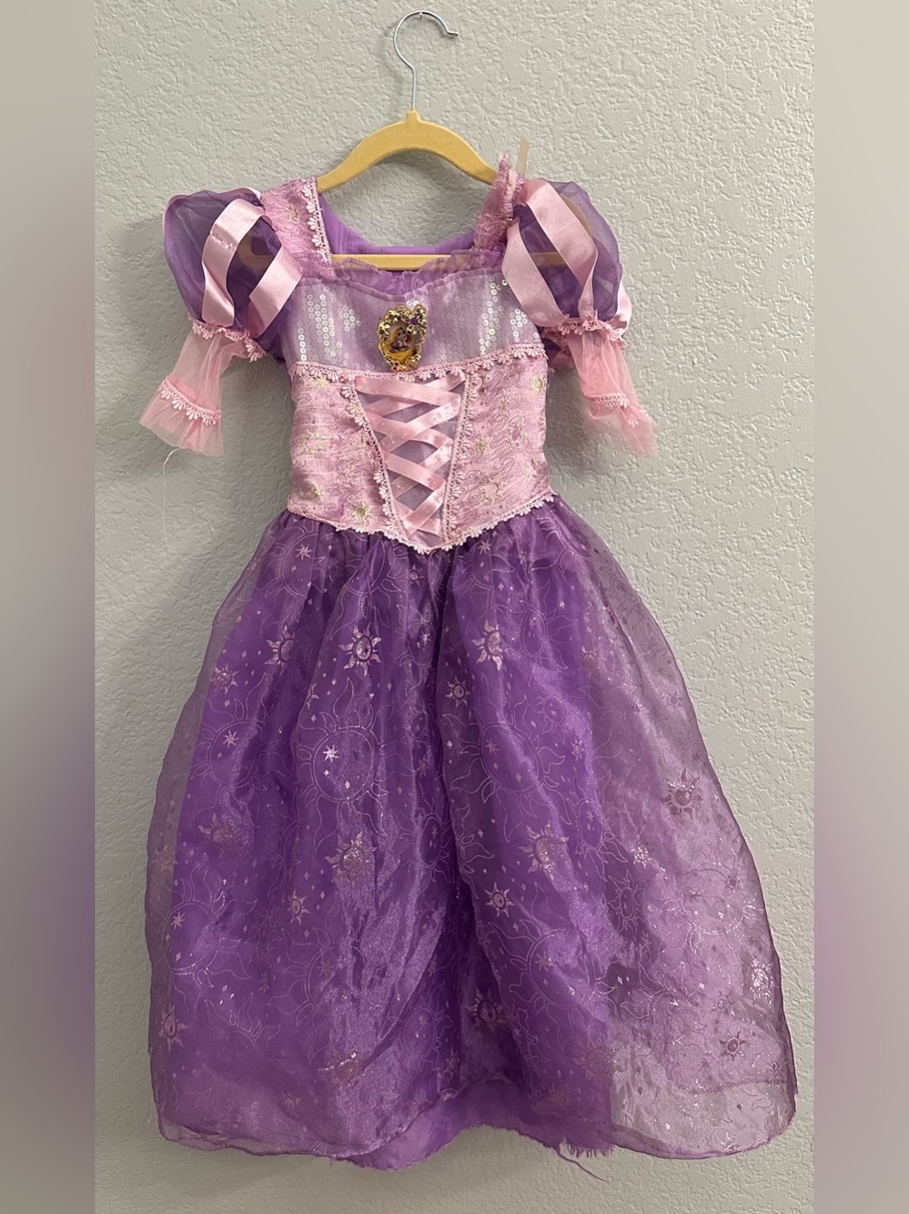 Disney Rapunzel Tangled Princess Costume Dress Girls XS Purple